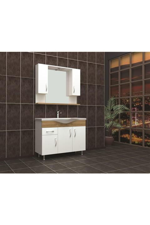 EVROS Okyanus 100 cm Banyo Dolabı