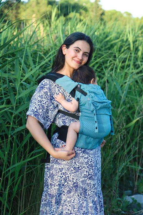 Neko Start Kanguru - Blue Diamond (DİŞ PEDİ HEDİYELİ ERGONOMİK KANGURU) %100 Pamuk, Dokuma Kumaş