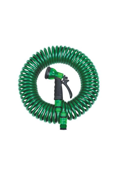 İndiriminVar 2 Adet Spiral Bahçe Sulama Hortumu Sulama Fıskiye Başlığı 30metre