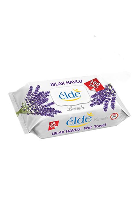 ELDE Lavanta 100 Yaprak 100'lü Paket Islak Mendil