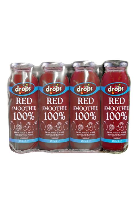 Fruit Drops 100% Red Smoothie, 12 Adet,250 Ml