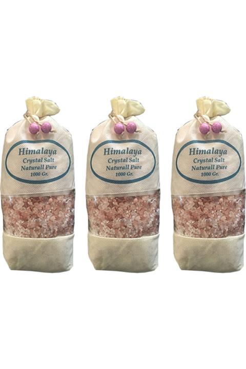 Botanik Store Pembe Granül İri Taneli Himalaya Tuzu 3 Adet 1 kg