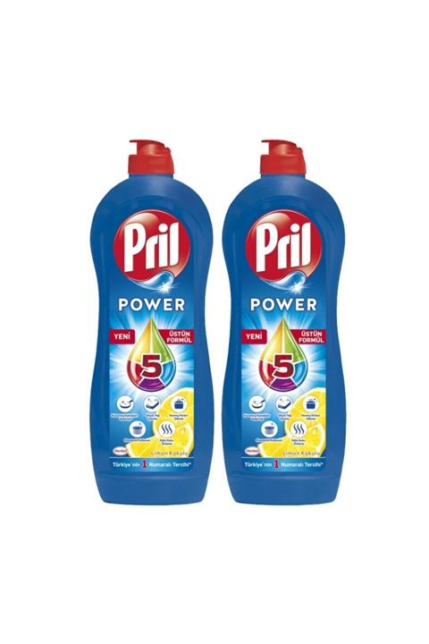 Pril Power 5 Etki Limon Kokulu Bulaşık Deterjanı 2 X 675 g