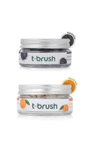 TBRUSH Portakal Aromalı - Activated Charcoal Diş Macunu Tabletleri- Florürsüz