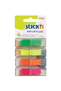 Gıpta Stıckn 45x12 Neon 4 Renk Pop-up Yapışkanlı Ayraç 40 Yp.