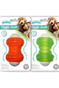 HİLALSHOP Pawise Giggle Jouet Sesli Kauçuk Kemik Köpek Oyuncağı 12 Cm