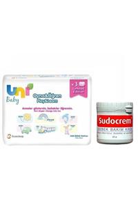 Uni Baby Alkol Ve Paraben İçermeyen Islak Havlu 3lü+hem Yetişkinler Hem Bebekler İçin Krem 125 gr