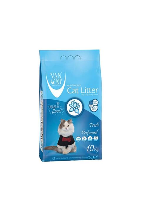 Vancat Fresh Parfüm Kokulu Ince Taneli Kedi Kumu 10 Kg