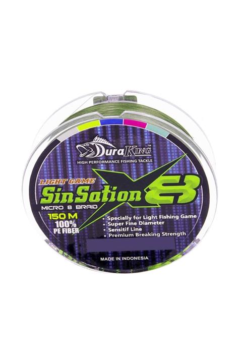 Duraking Sinsation X8 Moss Green Ip Olta Misinası 150mt 0.12 mm