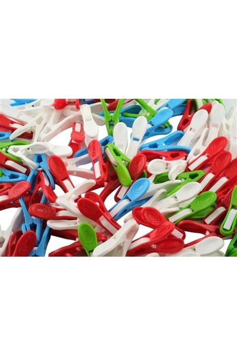 Doğuş Mutfak Çamaşır Mandalı İz Yapmaz Yaysız Plastik Mandal 72 Adet