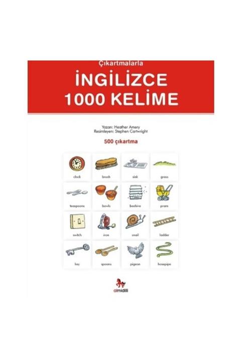 Almidilli Yayınları Çıkartmalarla İngilizce 1000 Kelime