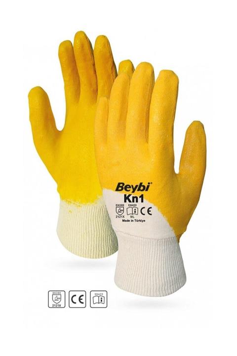 Beybi Kn1 Pamuk Astarlı Nitril Eldiven 10 Çift