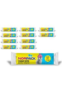 Nur Plastik Norpack Çöp Torbası Büyük Siyah 65x90 10lu (10 Rulo)