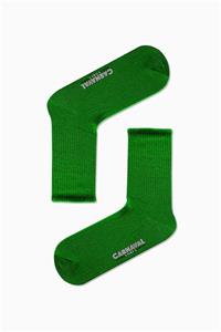 CARNAVAL SOCKS Düz Yeşil Desensiz Renkli Spor Çorap