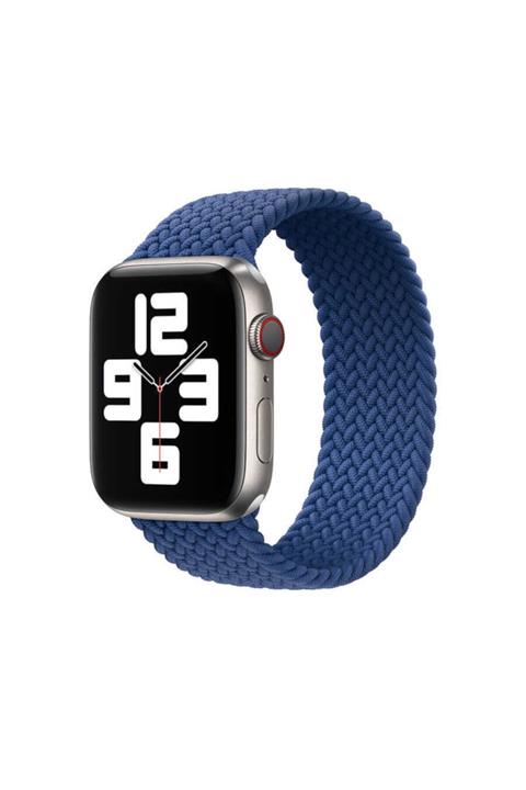 WIWU Apple Watch 44mm Uyumlu  Braided Solo Loop Medium Kordon