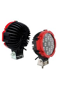 doğanbay grup Off Road Sis Lambası 16 Cm Yuvarlak 17 Led 1 Ad Kırmızı