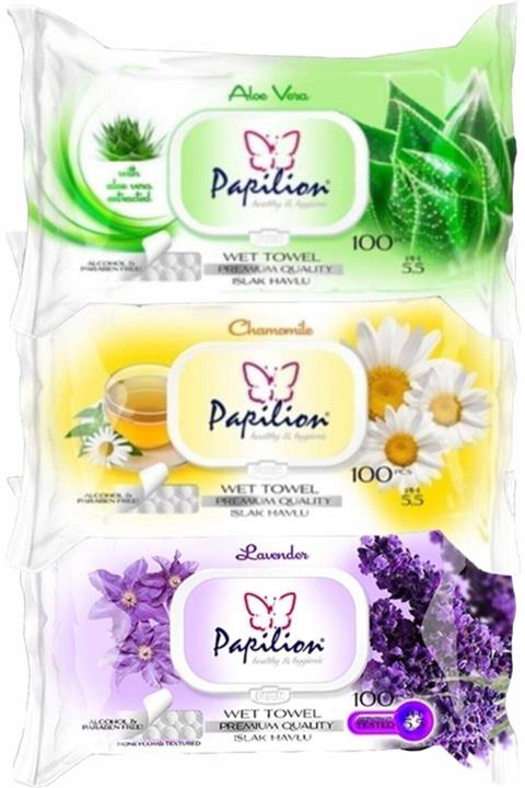 H&R TİCARET Papilion Islak Havlu 100'lü X 3 Adet