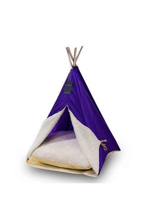 Bedspet Büyük Kedi Köpek Çadırı Mor