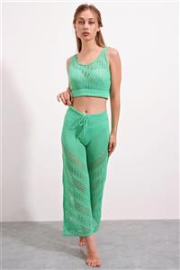 CHUBA Kadın Yeşil New Summer Triko Pantolon Plaj Takım 21s701