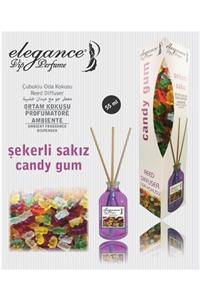 Elegance vip Perfume Şekerli Sakız Reed Diffuser Bambu Çubuklu Oda Kokusu (55 ML)