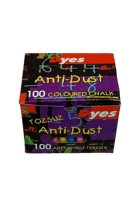 Dyes Karbonat Esaslı 100lük Renkli Tebeşir