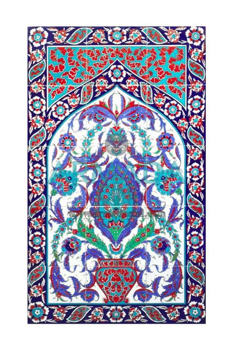 Armada Çini 60x100 Cm Ed 626 Göbekli Eldekoru Çini Pano