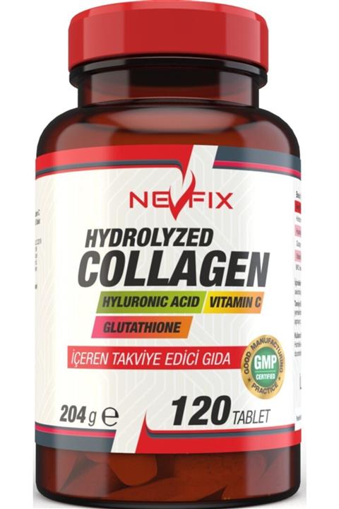 Nevfix 120 Tablet Collagen Kollajen Hyaluronic Acid Glutatyon Vitamin C