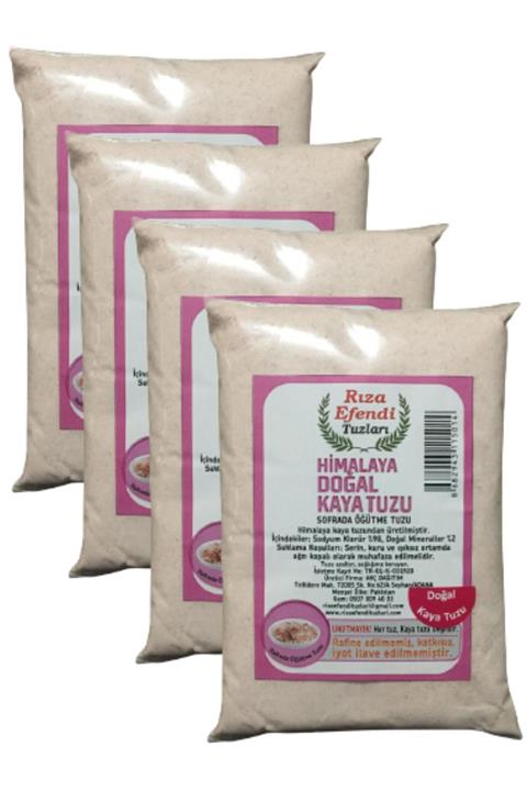 Rıza Efendi Tuzları Himalaya Doğal Kaya Tuzu Pembe Öğütülmüş Ince 4 Kg