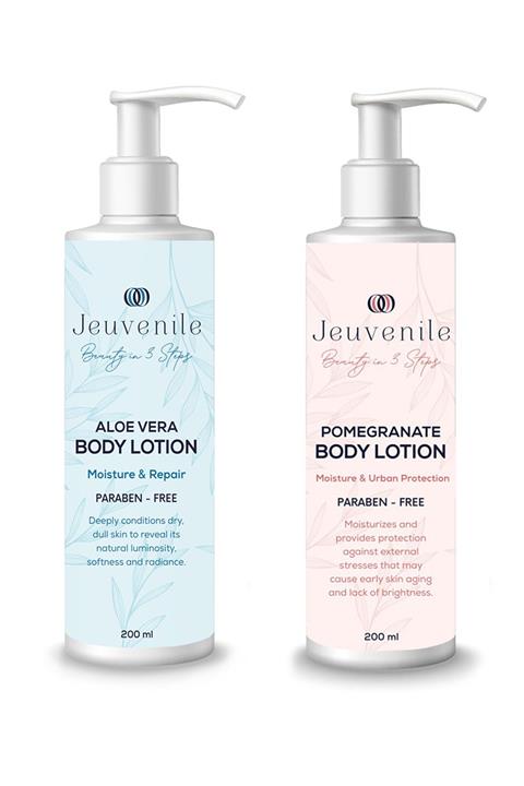 Jeuvenile Aloe Vera + Nar Özü 2'li Vücut Losyonu Seti  8682397520208