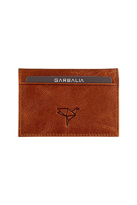 Garbalia Unisex Taba Hakiki Deri Crazy Taba Para Portföy