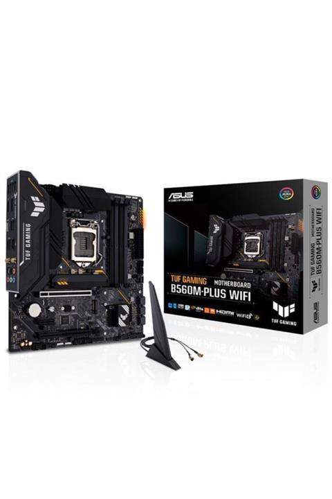 ASUS Tuf Gamıng B560m-plus (wıfı) Ddr4 5000mhz 1xhdmı 1xdp 2xm.2 Usb 3.2 Type-c Atx 1200p