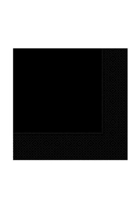 whiteavm Peçete Siyah 33x33cm Pk:16