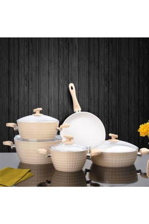 Bonera Granit 9 Parça Tencere Seti