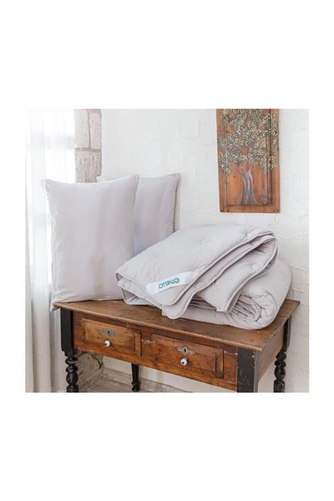 OTHELLO Elegante Organik Cotton Flex Pamuk Penye Yorgan 195x215 Cm Krem
