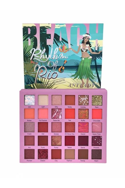 AİLY COSMETİCS Anylady Rhylhm Of Rio Model 30'lu Far Paleti