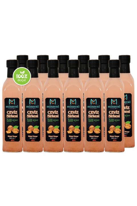 Minecal Doğal Fermente Ceviz Sirkesi 12x500ml
