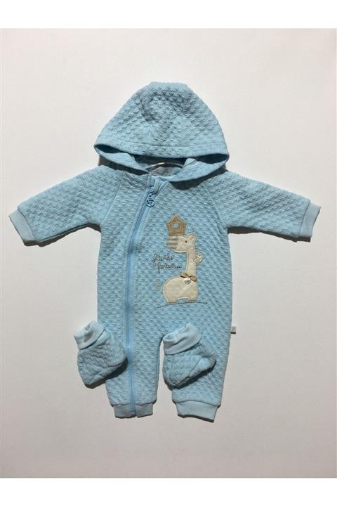 FIORELLA Bebek Mavi Patili Dino Tulum