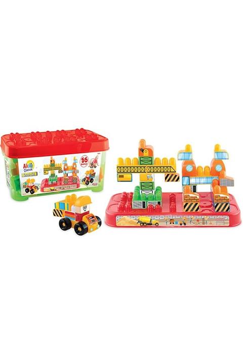 Dede Oyuncak Dede 03329 Akıllı Çocuk Inşaat Seti Büyük Legolar 55 Parça