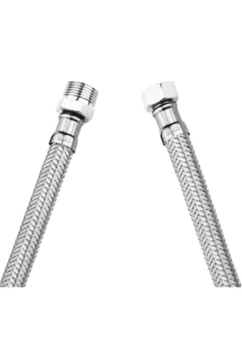 MLK Sıcak Soğuk Su Bağlantı Hortumu 3/8 3/8 70 cm Nipelli