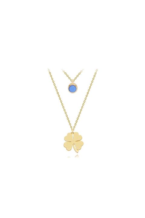 Diamond LineGülaylar Kadın Sarı Yonca Altın Kolye