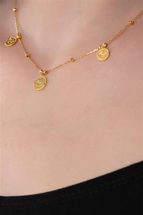 ASYA KUYUMCULUK Reşat Sıralı 14 Ayar Altın Kolye