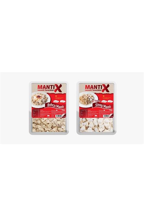 MANTIX Etli Bohça Mantı 450 gr Ve El Yapımı Etli Sinop Mantı 450 gr