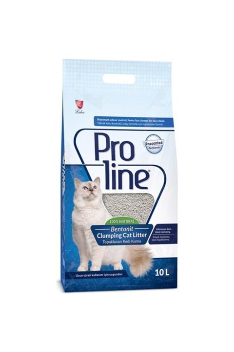 Pro Line Proline Bentonit Topaklaşan Kedi Kumu 10 Lt Parfümsüz