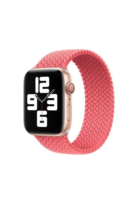 WIWU Apple Watch 44mm Uyumlu Kordon Braided Solo Loop Medium Kordon