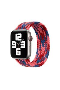 WIWU Watch 44 mm Uyumlu  Braided Solo Loop Contrast Color Small Kordon