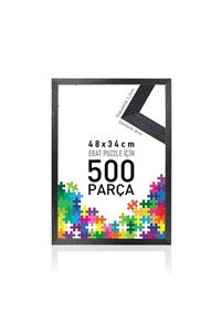 SAR PUZZLE ÇERÇEVESİ Sar Puzzle Puzzle Ve Yapboz Çerçevesi 500 Parça Için Ebat 48cmx34cm Siyah