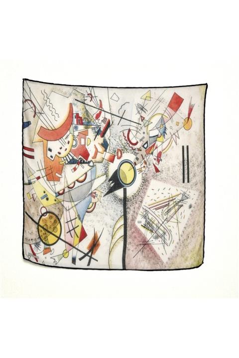 Deriderim Kandinsky Busting Aquarelle Desenli Bandana