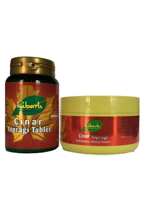 1001Naturel Çınar Yaprağı Seti 90 Tablet 300 ml Krem Kapsülü Ve Kremi Set