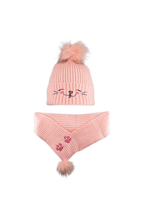 Kitti Kız Çocuk Atkı Bere Ikili Takım 4-8 Yaş