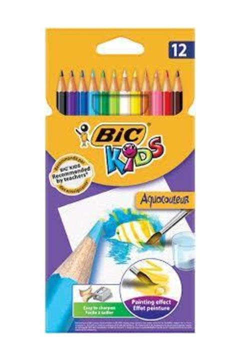 Bic Bıc Kids Aquacouleur Kuru Sulu Boya Kalemi 12'li Kutu